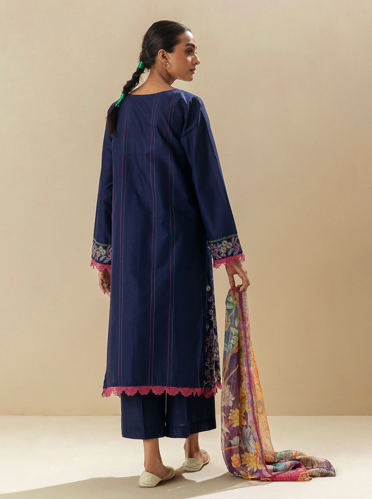 3 PIECE - EMBROIDERED LAWN SUIT - SAPPHIRE DREAM MORBAGH SU_23   