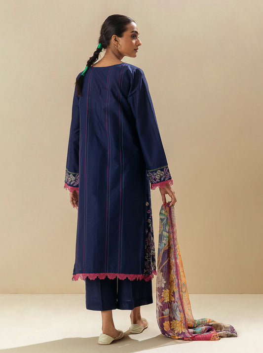 3 PIECE - EMBROIDERED LAWN SUIT - SAPPHIRE DREAM MORBAGH SU_23   