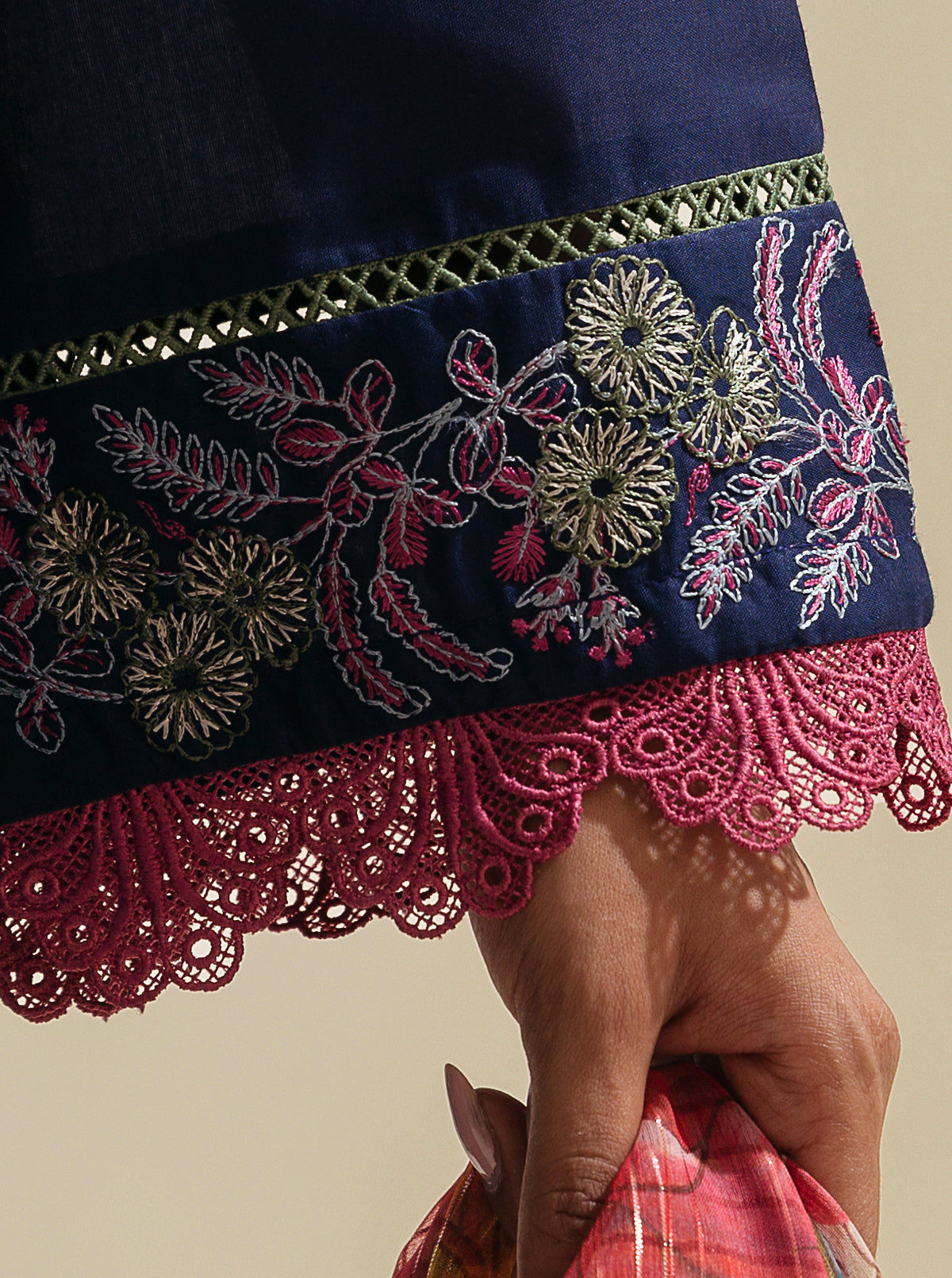 3 PIECE - EMBROIDERED LAWN SUIT - SAPPHIRE DREAM MORBAGH SU_23   