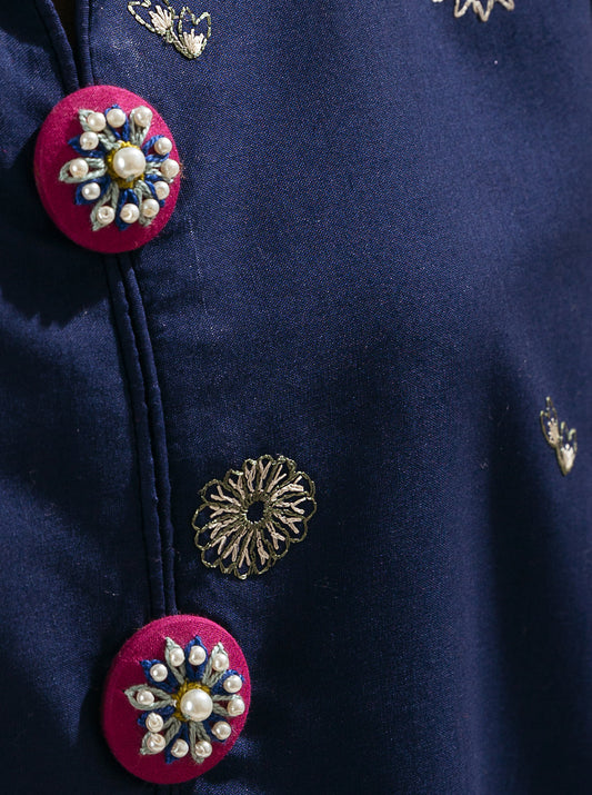 3 PIECE - EMBROIDERED LAWN SUIT - SAPPHIRE DREAM MORBAGH SU_23   