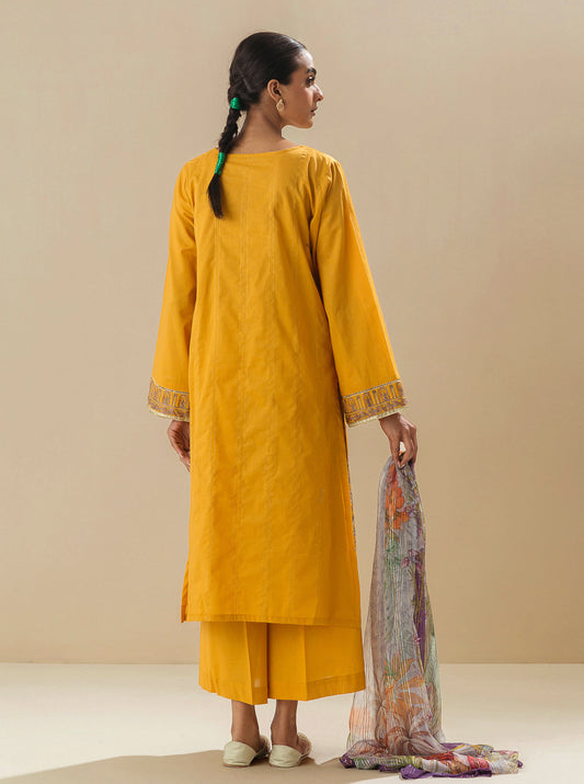 3 PIECE - EMBROIDERED LAWN SUIT - SUNRISE GARDEN MORBAGH SU_23   