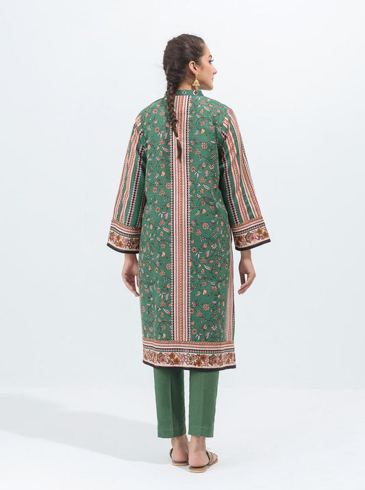 2 PIECE - PRINTED KHADDAR SUIT - WHISPERING TEAL MORBAGH WN_21   