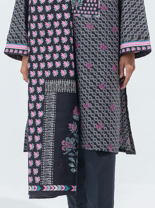 3 PIECE - PRINTED KHADDAR SUIT - ETHNIC CHIC MORBAGH WN_21   
