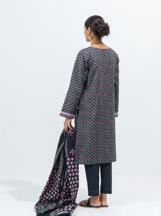 3 PIECE - PRINTED KHADDAR SUIT - ETHNIC CHIC MORBAGH WN_21   