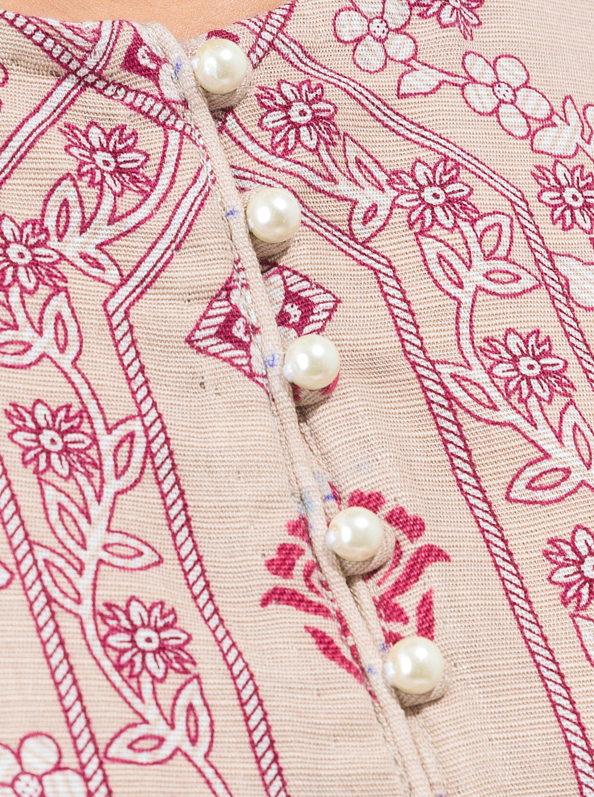 3 PIECE - PRINTED KHADDAR SUIT - ANTIQUE PEARL MORBAGH WN_21   
