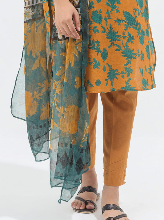 3 PIECE - PRINTED KHADDAR SUIT - MYSTIQUE  BLOOM MORBAGH WN_21   