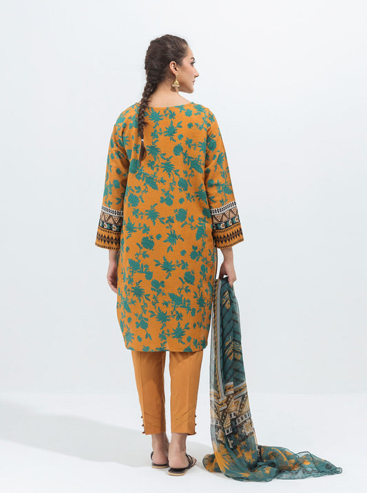 3 PIECE - PRINTED KHADDAR SUIT - MYSTIQUE  BLOOM MORBAGH WN_21   