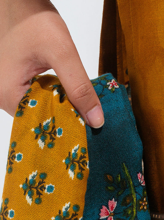 3 PIECE - PRINTED WITH SHAWL KHADDAR SUIT - AUTUMN ORNATE MORBAGH WN_21   