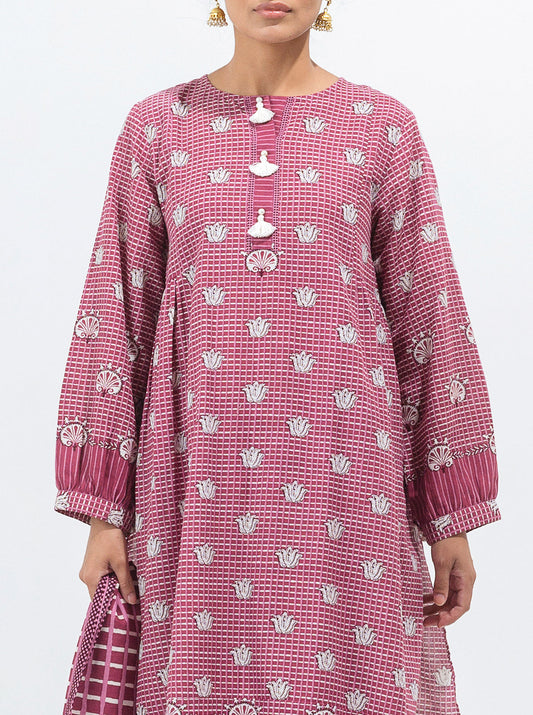 3 PIECE - PRINTED KHADDAR SUIT - QUARTZ MAZE MORBAGH WN_21   