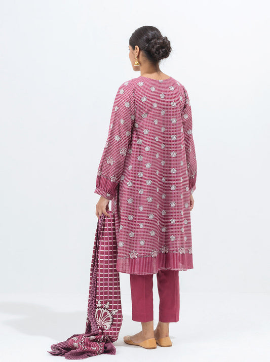 3 PIECE - PRINTED KHADDAR SUIT - QUARTZ MAZE MORBAGH WN_21   