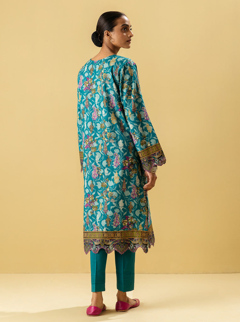 2 PIECE - PRINTED KHADDAR SUIT - DIVINE FLORA MORBAGH WN_22   