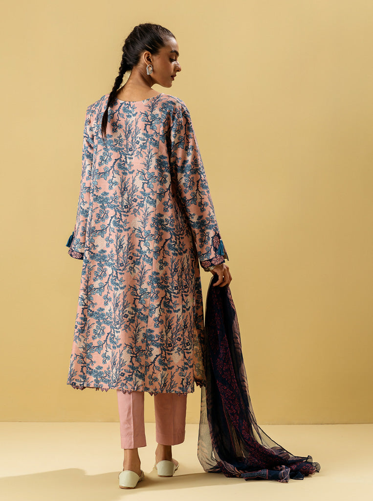 3 PIECE - PRINTED KHADDAR SUIT - CHINOISERIC DREAMS MORBAGH WN_22   