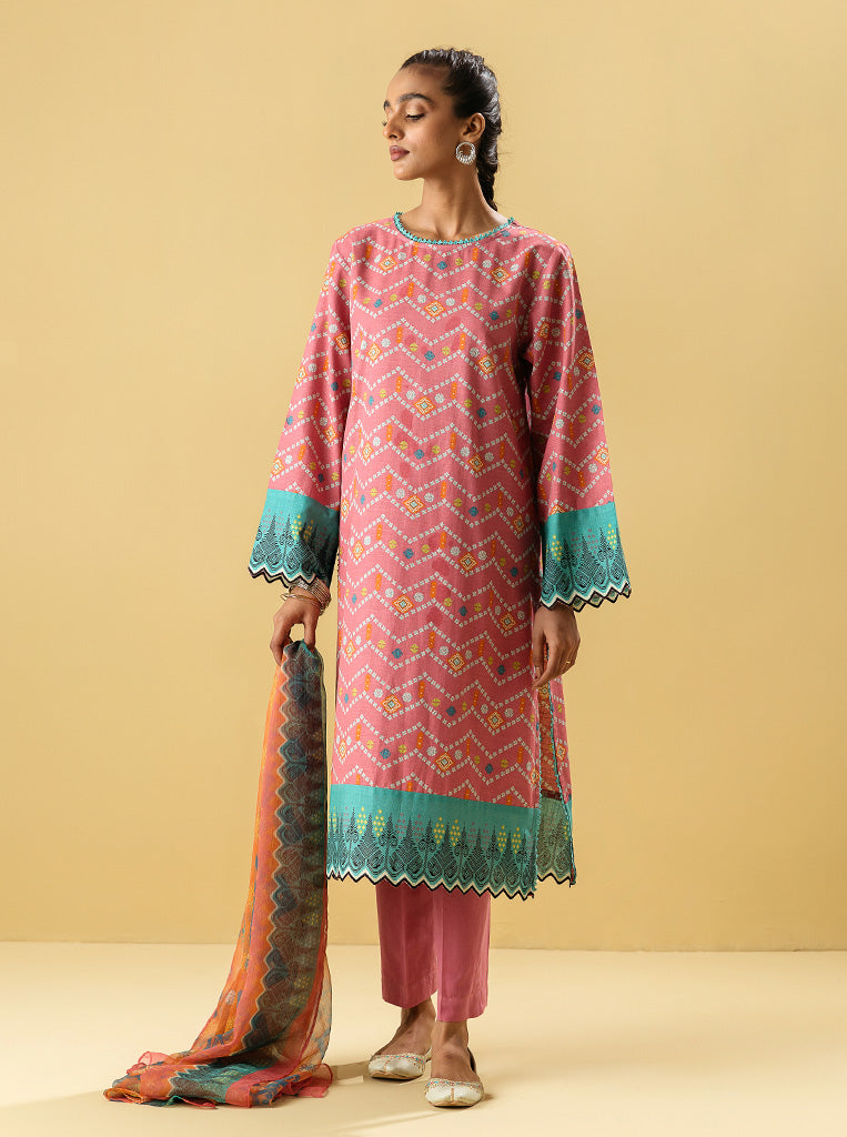 3 PIECE - PRINTED KHADDAR SUIT - REMOSE MORBAGH WN_22   
