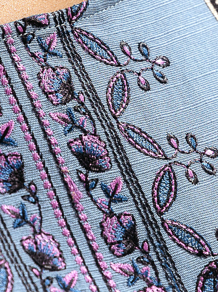 3 PIECE - EMBROIDERED  KHADDAR SUIT - SOFT HUES MORBAGH WN_22   