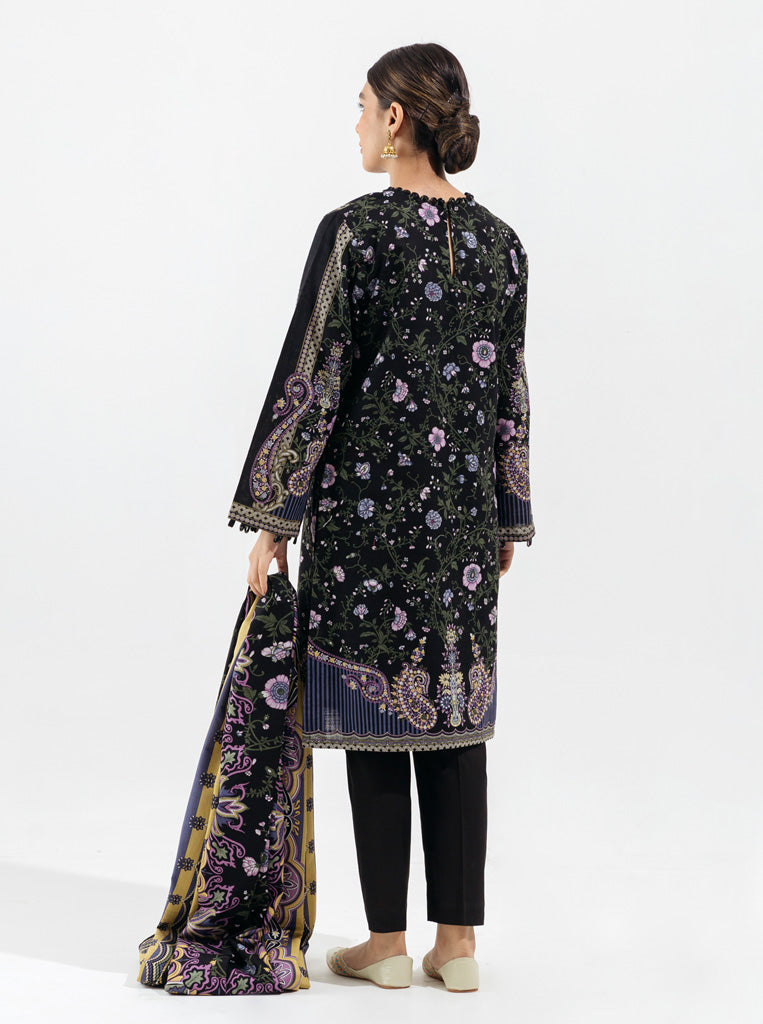 3 PIECE - EMBROIDERED  KHADDAR SUIT - NIGHT CONSTELLATIONS MORBAGH WN_22   
