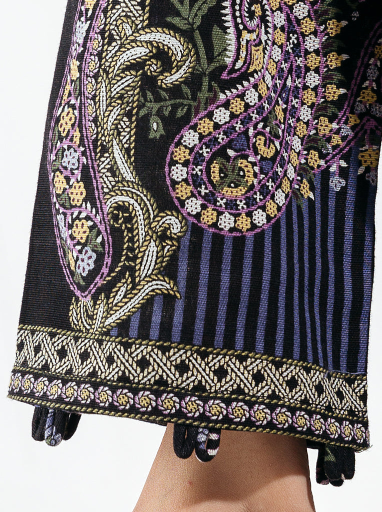 3 PIECE - EMBROIDERED  KHADDAR SUIT - NIGHT CONSTELLATIONS MORBAGH WN_22   