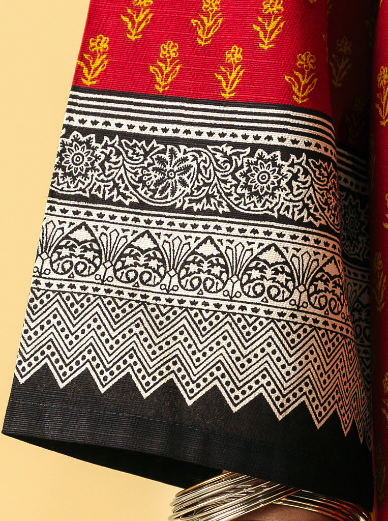 3 PIECE - EMBROIDERED  KHADDAR SUIT - FLORAL SYMNITY MORBAGH WN_22   