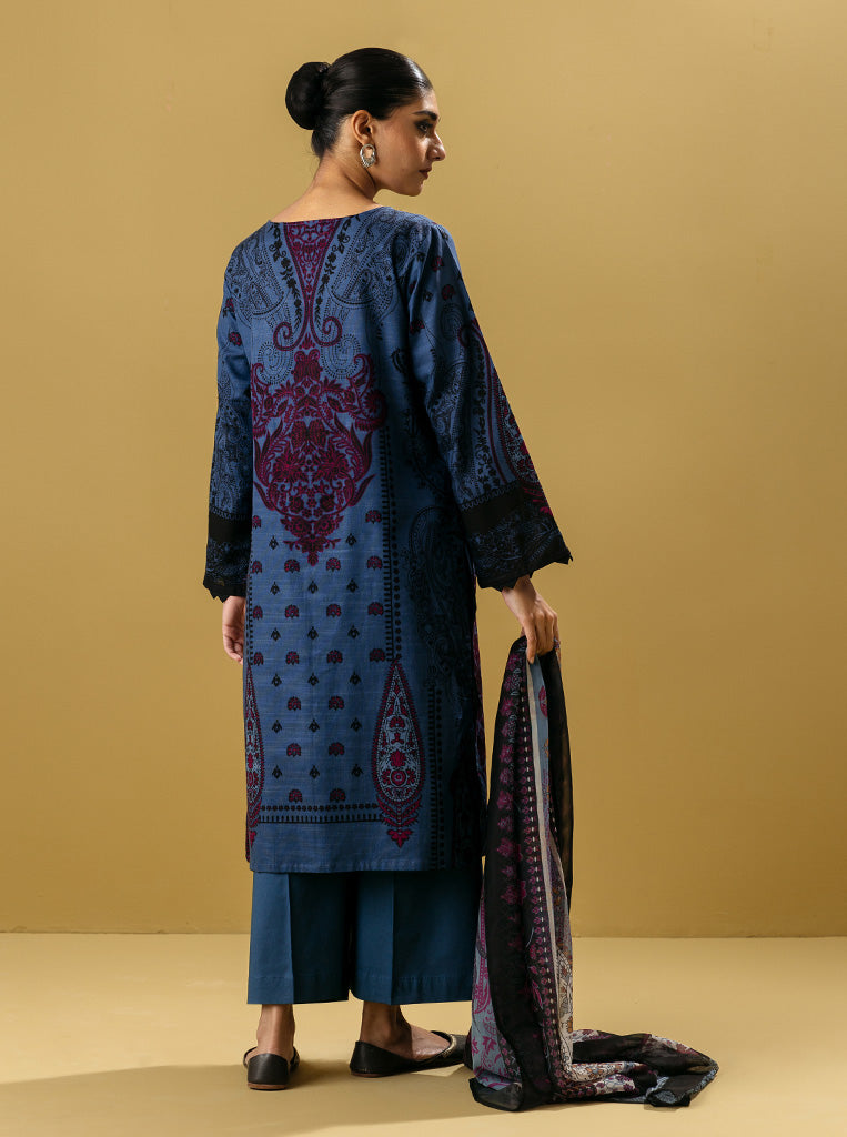 3 PIECE - EMBROIDERED  KHADDAR SUIT - RIVIERA MORBAGH WN_22   