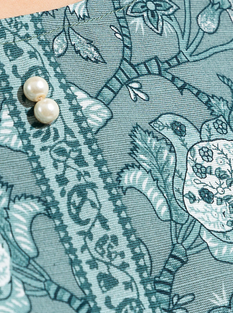 3 PIECE - PRINTED KHADDAR SUIT - URBAN TEAL MORBAGH WN_22   