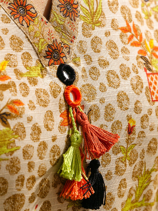 3 PIECE - PRINTED KHADDAR SUIT - LIMEADE MORBAGH WN_22   