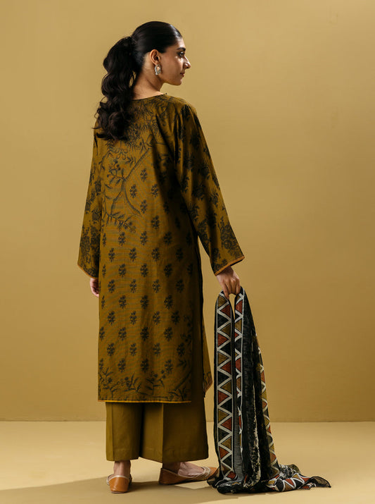 3 PIECE - PRINTED KHADDAR SUIT - WILLOW BOUGH MORBAGH WN_22   