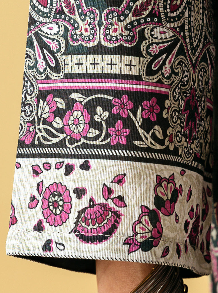 3 PIECE - PRINTED KHADDAR SUIT - ROYAL GREEM MORBAGH WN_22   