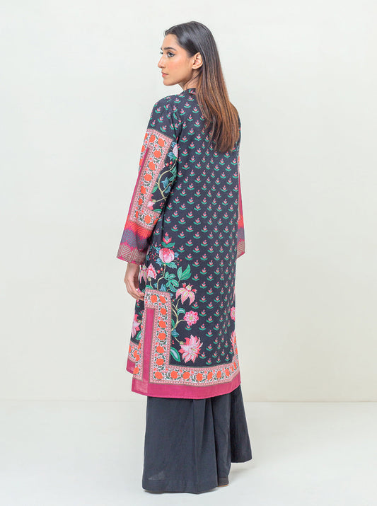1 PIECE - PRINTED KHADDAR SHIRT - NIGHT GARDEN MORBAGH WN_23   