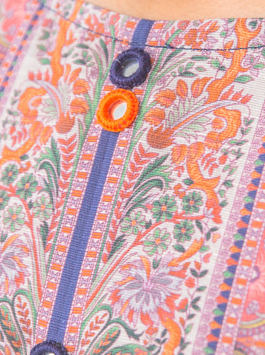1 PIECE - PRINTED KHADDAR SHIRT - MIDNIGHT MYSTERY MORBAGH WN_23   