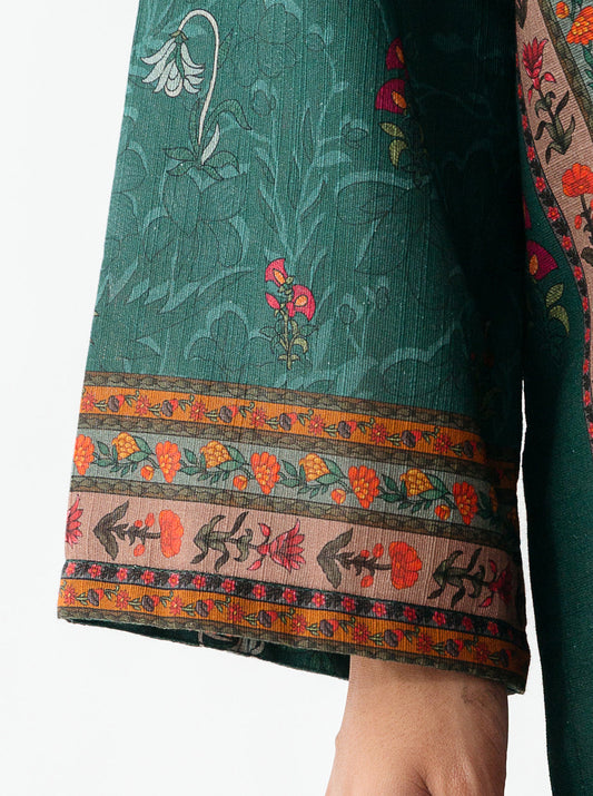 1 PIECE - PRINTED KHADDAR SHIRT - ATLANTIS COAST MORBAGH WN_23   