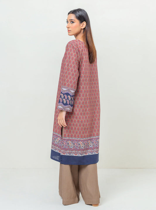 1 PIECE - PRINTED KHADDAR SHIRT - EARTHLY SYMMETRY MORBAGH WN_23   