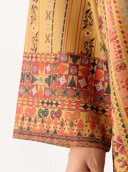 2 PIECE - PRINTED KHADDAR SUIT - SPECTRA EYE MORBAGH WN_23   