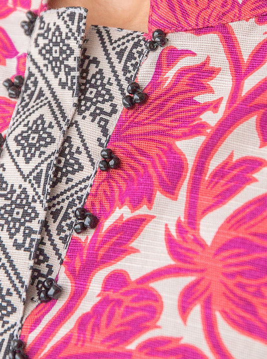 2 PIECE - PRINTED KHADDAR SUIT - MULBERRY HIGHLIGHTS MORBAGH WN_23   