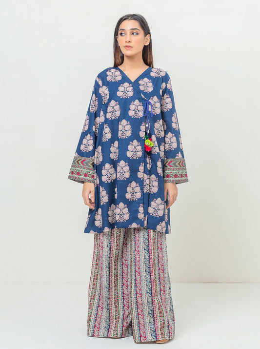 2 PIECE - PRINTED KHADDAR SUIT - MIDNIGHT VALUES MORBAGH WN_23   