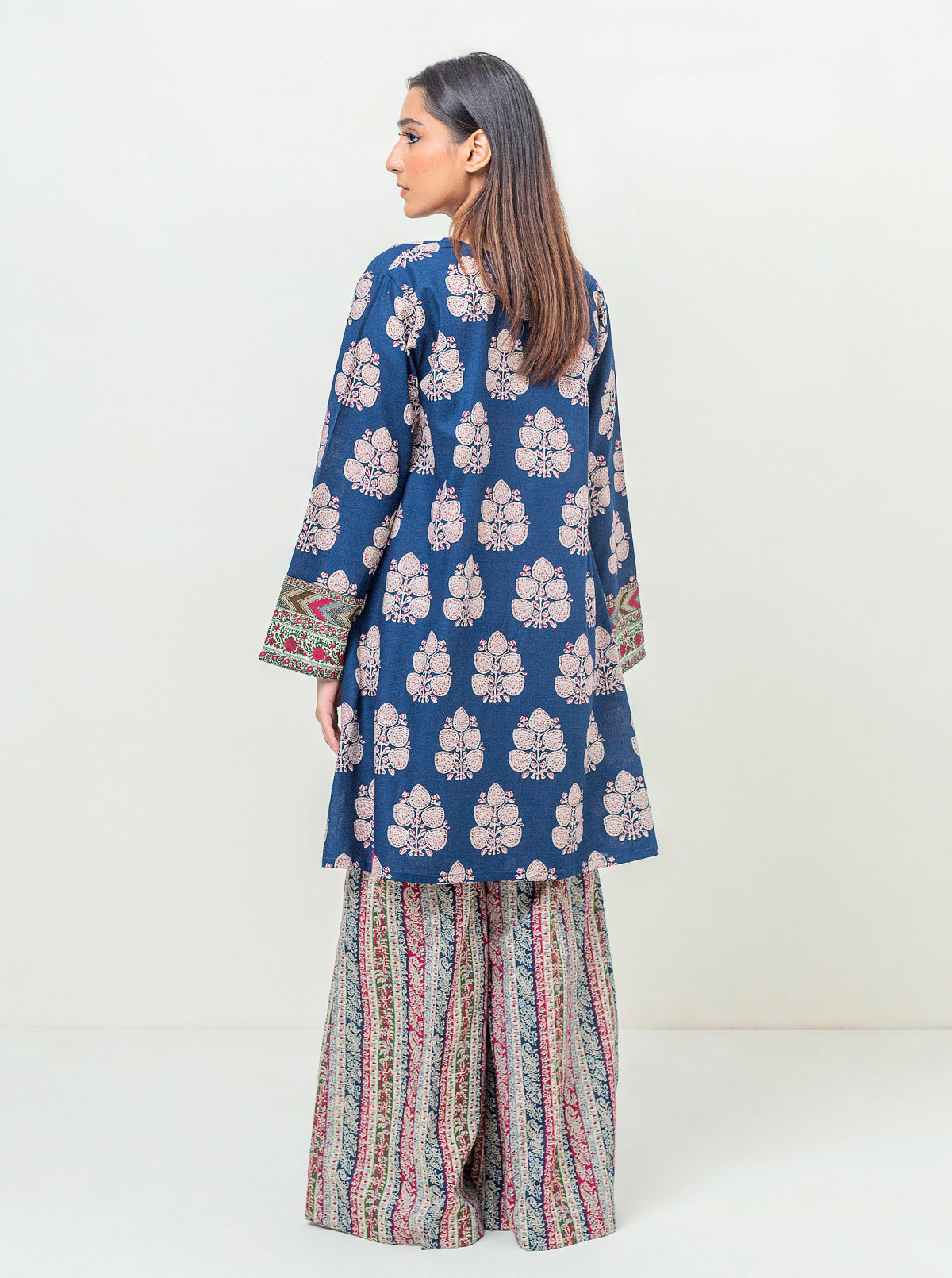 2 PIECE - PRINTED KHADDAR SUIT - MIDNIGHT VALUES MORBAGH WN_23   