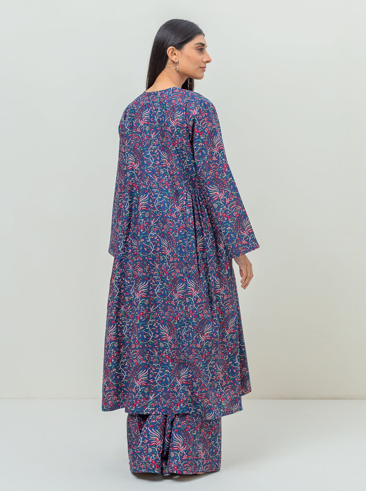 2 PIECE - PRINTED KHADDAR SUIT - DARK FOLIAGE MORBAGH WN_23   
