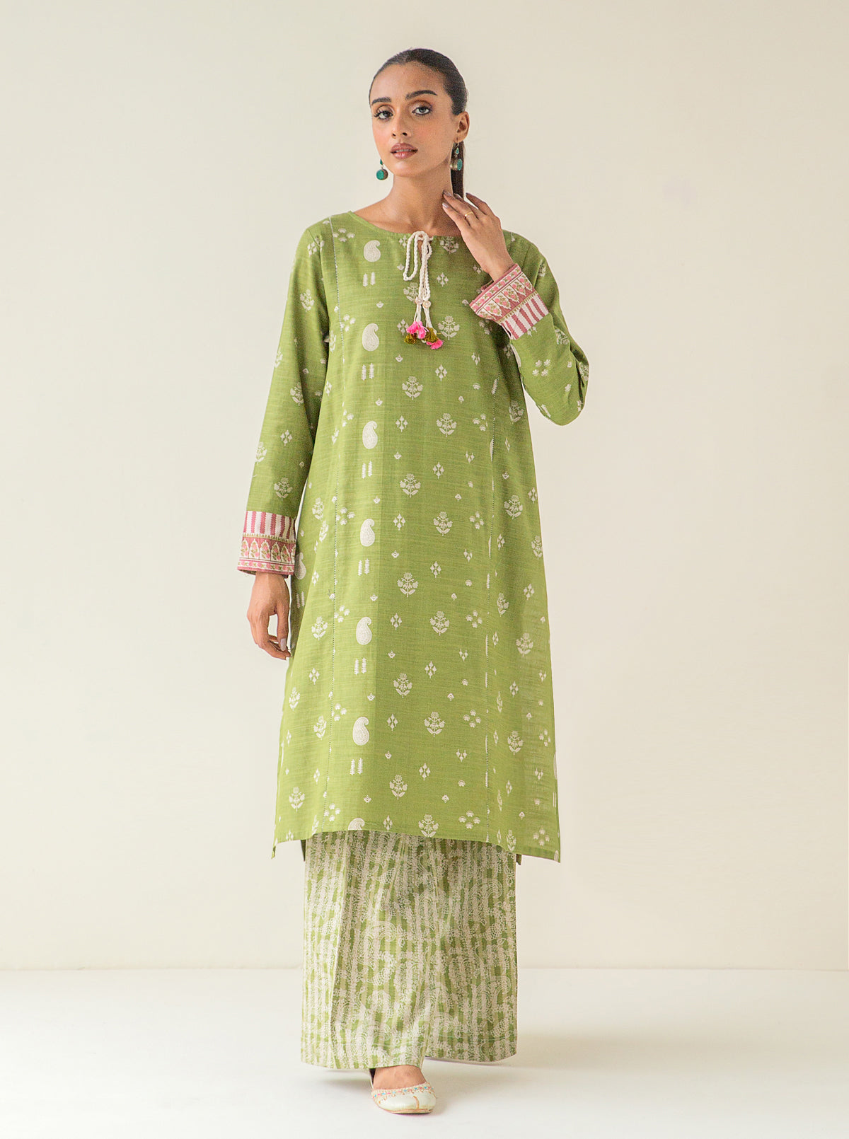 2 PIECE - PRINTED KHADDAR SUIT - MOSSY MAYHEM MORBAGH WN_23   