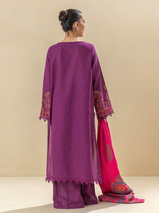 3 PIECE - EMBROIDERED  KHADDAR SUIT - KIR ROYALE MORBAGH WN_23   