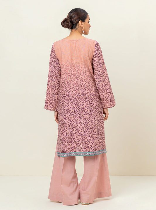 2 PIECE - EMBROIDERED KHADDAR SUIT - DUSKY BLUSH MORBAGH WN_23   