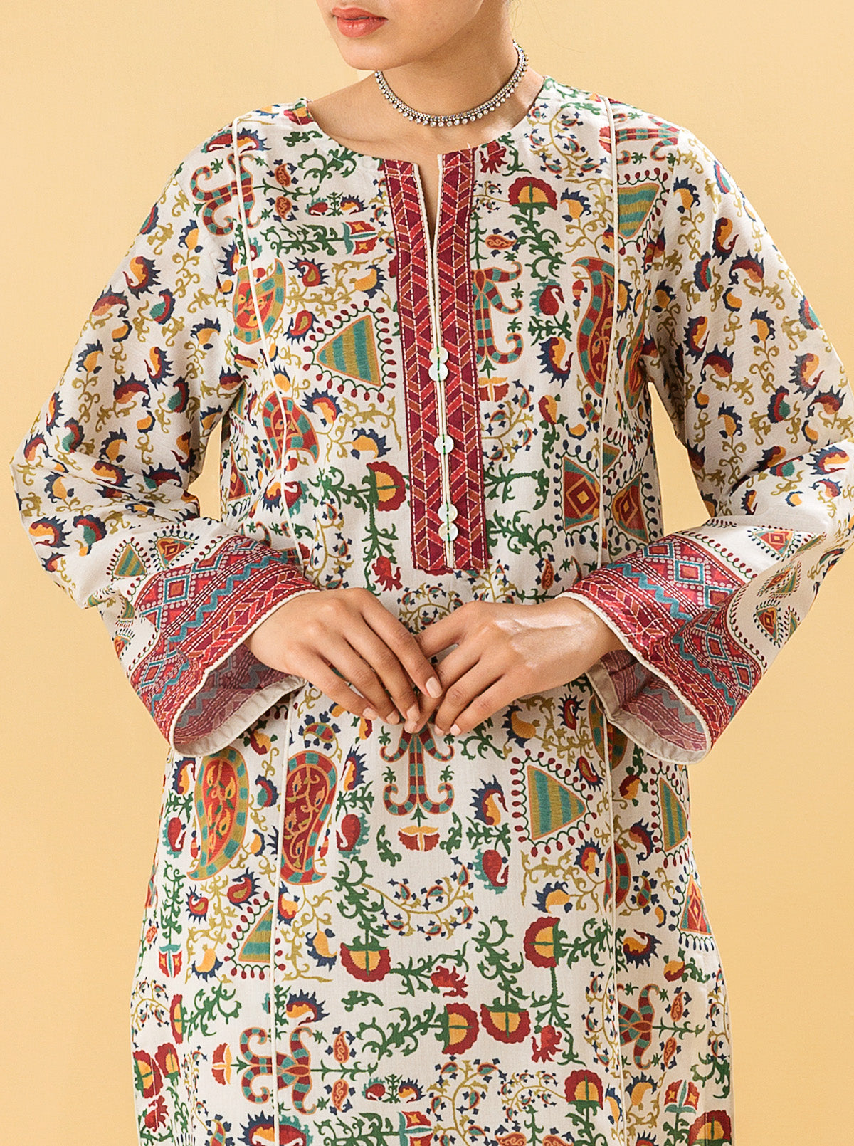 1 PIECE - PRINTED LAWN SHIRT - SUMMER DELIGHT MORBAGH SU_22   