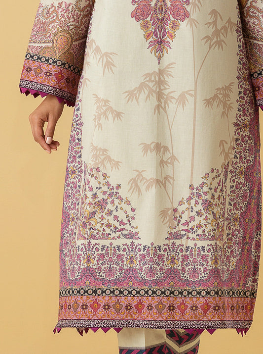 1 PIECE - PRINTED LAWN SHIRT - ETHNIC CRAFT MORBAGH SU_22   