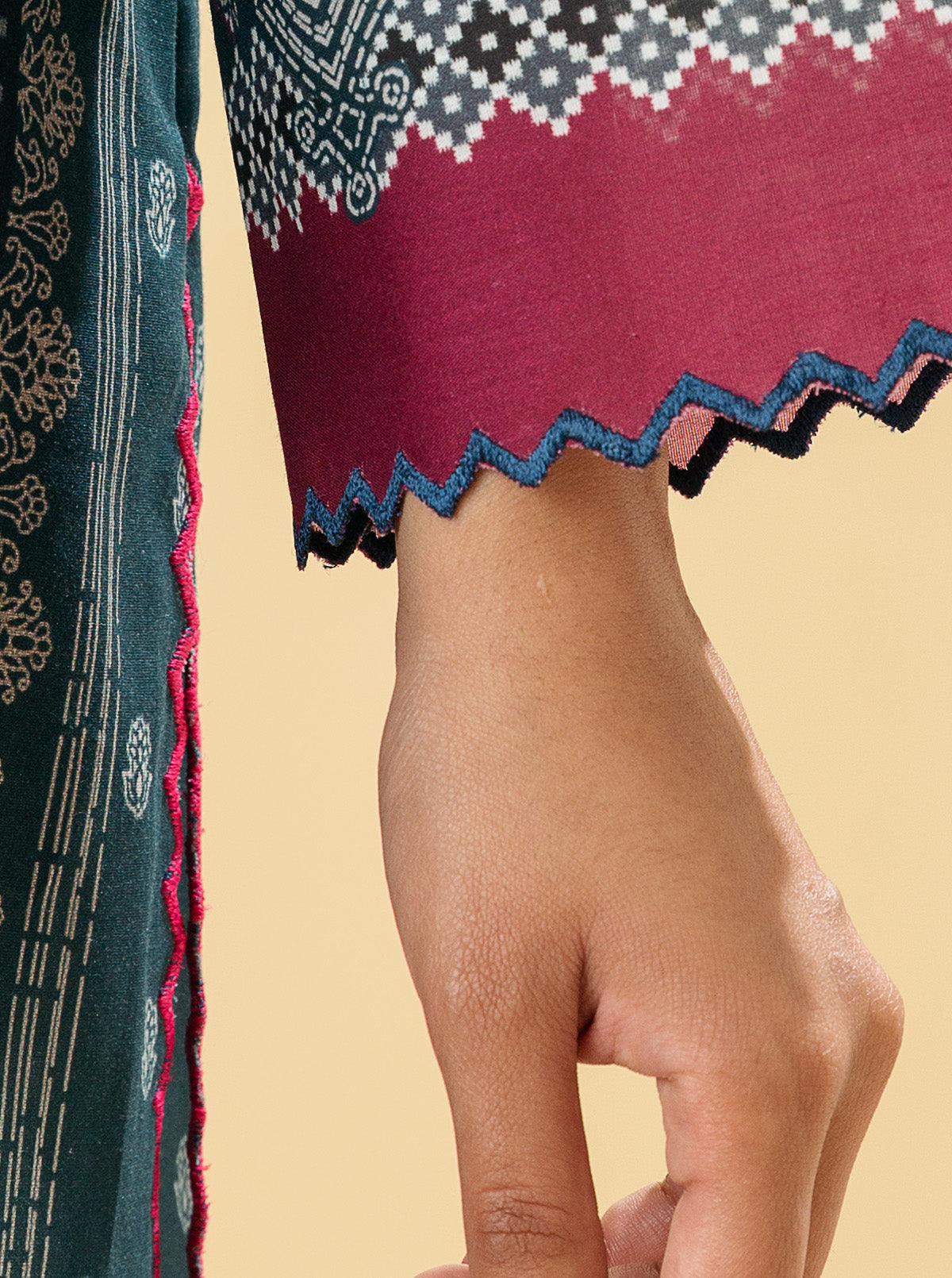 1 PIECE - PRINTED LAWN SHIRT - TREASURE CRAFT MORBAGH SU_22   