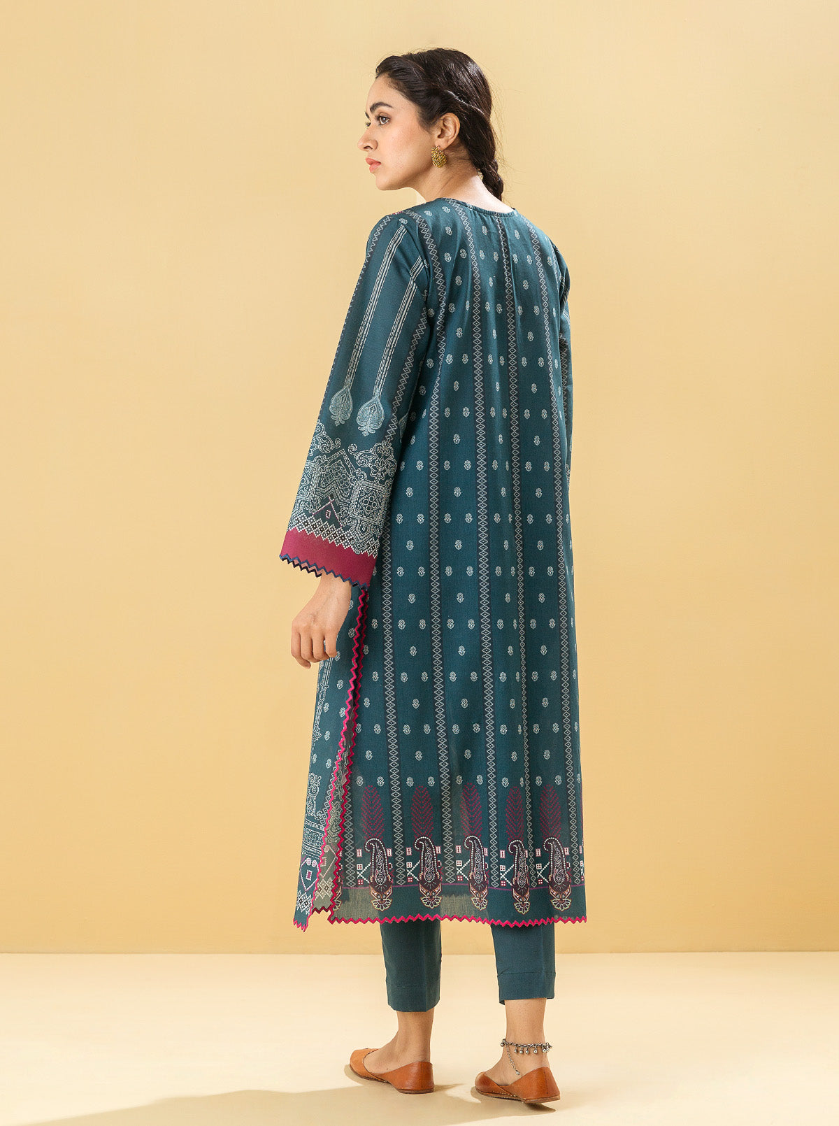1 PIECE - PRINTED LAWN SHIRT - TREASURE CRAFT MORBAGH SU_22   
