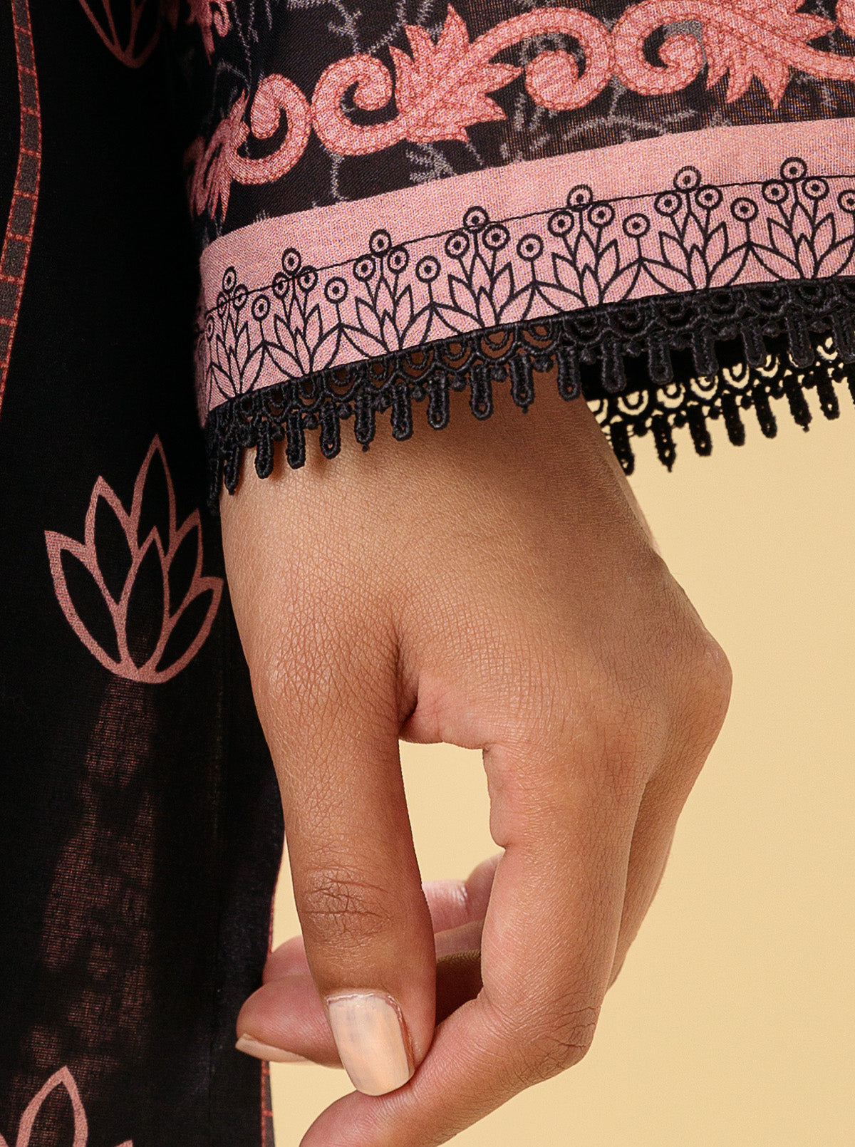 1 PIECE - PRINTED LAWN SHIRT - MAGICAL FLORA MORBAGH SU_22   