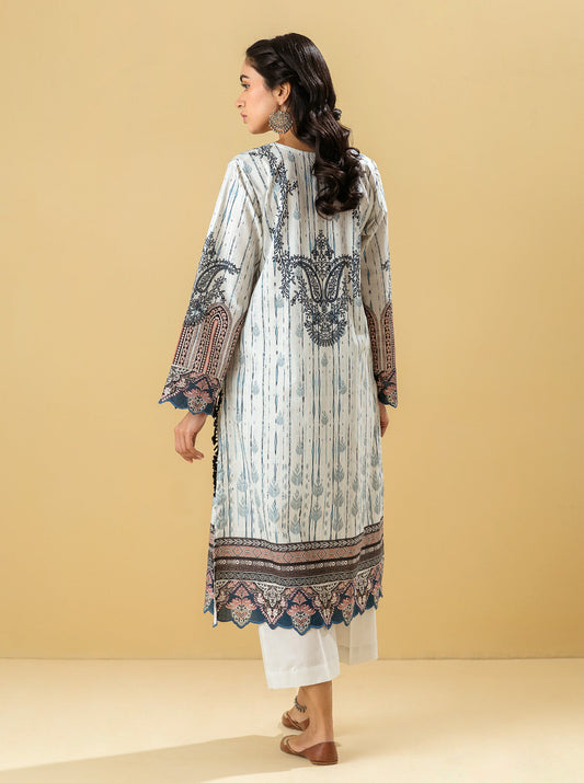 1 PIECE - PRINTED LAWN SHIRT - VICTORIAN JEWEL MORBAGH SU_22   