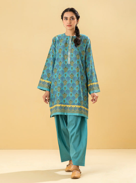 2 PIECE - PRINTED LAWN SUIT - IDYLLIC ISLE MORBAGH SU_22   