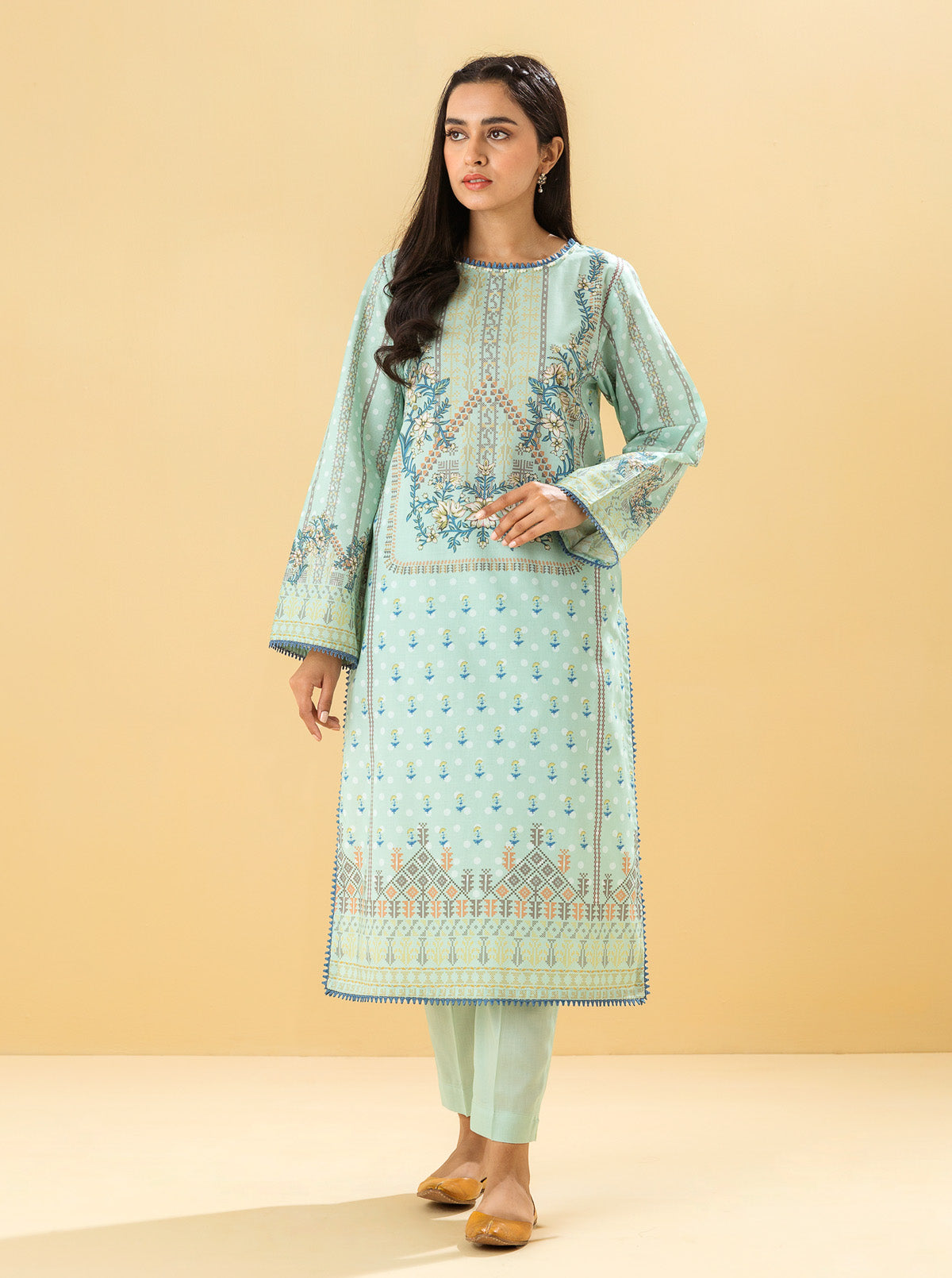 2 PIECE - PRINTED LAWN SUIT - MISTY GARDENIA MORBAGH SU_22   