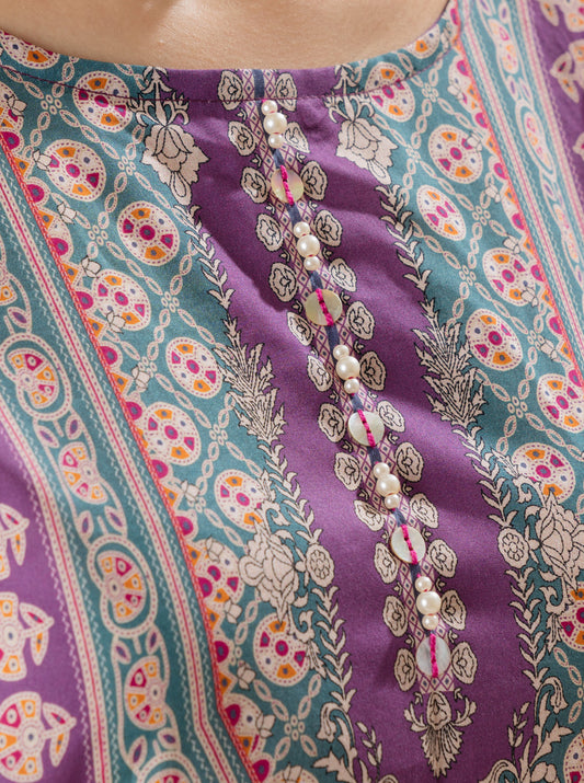 2 PIECE - PRINTED LAWN SUIT - GYPSY GEM MORBAGH SU_22   