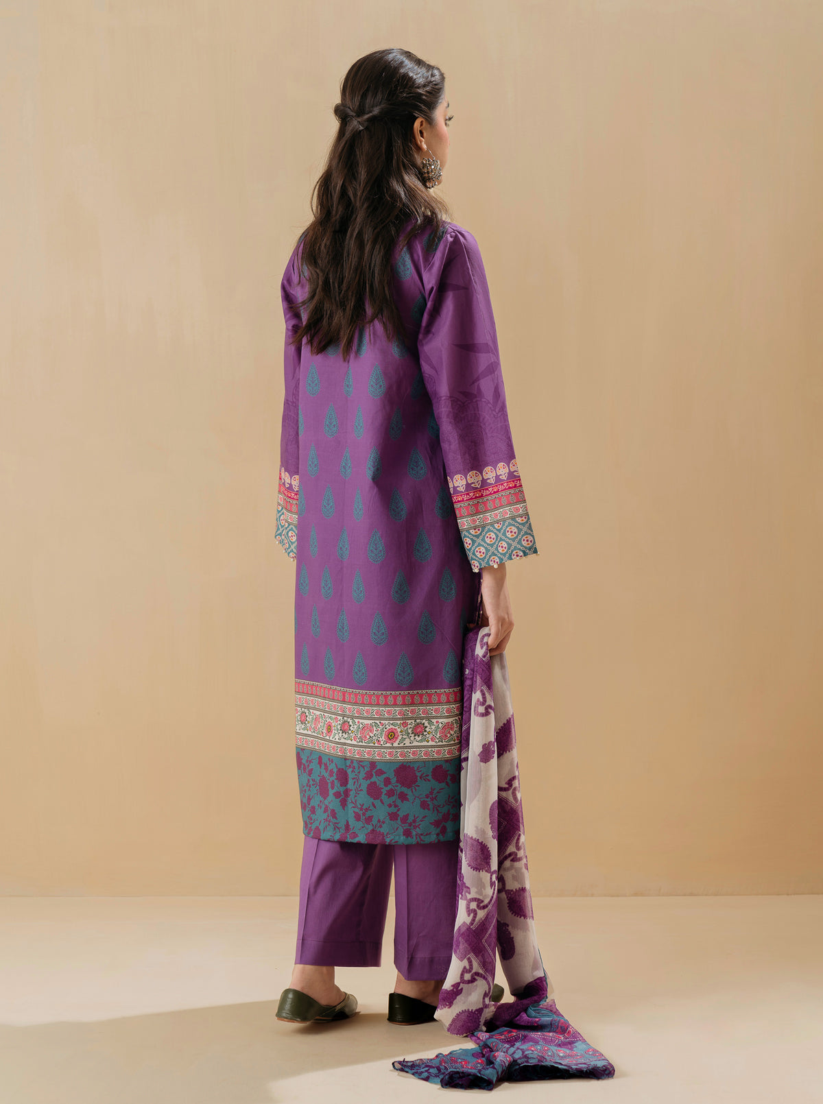 2 PIECE - PRINTED LAWN SUIT - GYPSY GEM MORBAGH SU_22   
