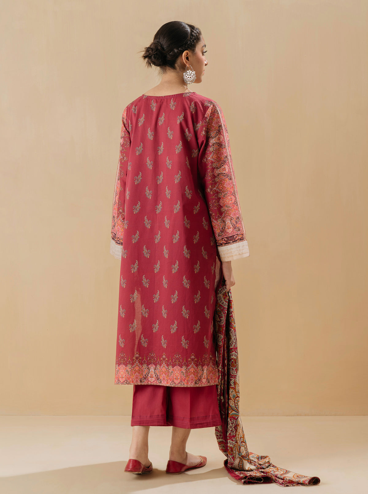 2 PIECE - PRINTED LAWN SUIT - URBAN PAISLEY MORBAGH SU_22   