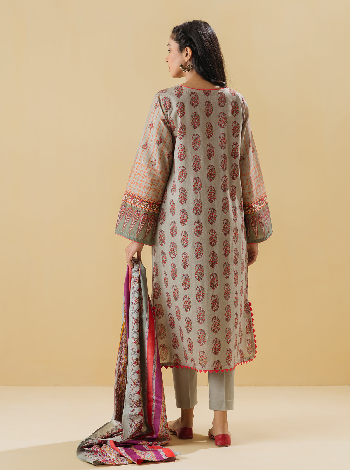 3 PIECE - PRINTED LAWN SUIT - ETHEREAL ESSENCE MORBAGH SU_22   